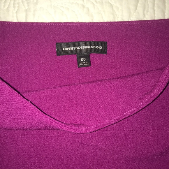 Cute Magenta Express Design Studio Mini Skirt - Picture 2 of 3